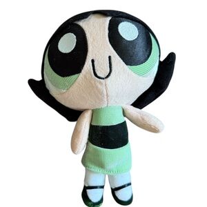 VINTAGE Cartoon Network's Power Puff Girls Buttercup Applause Toy 6" Plush 2000